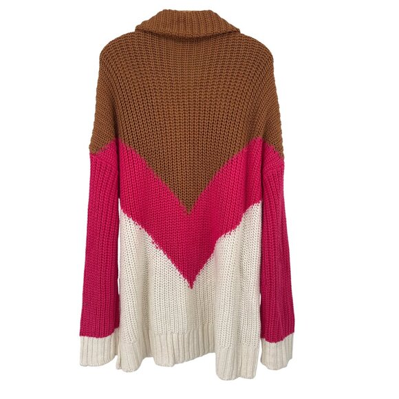 Show Me Your Mumu Weston Half Zip Pullover Ski Lift Sweater size large - Picture 4 of 7